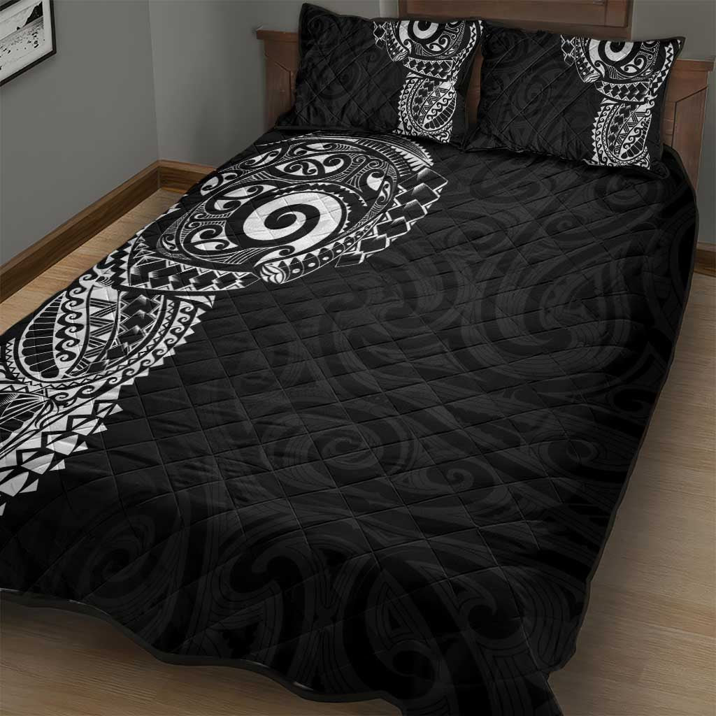 New Zealand Maori Koru Art Traditional Tattoo Quilt Bed Set Simple Style LT03 - Polynesian Pride