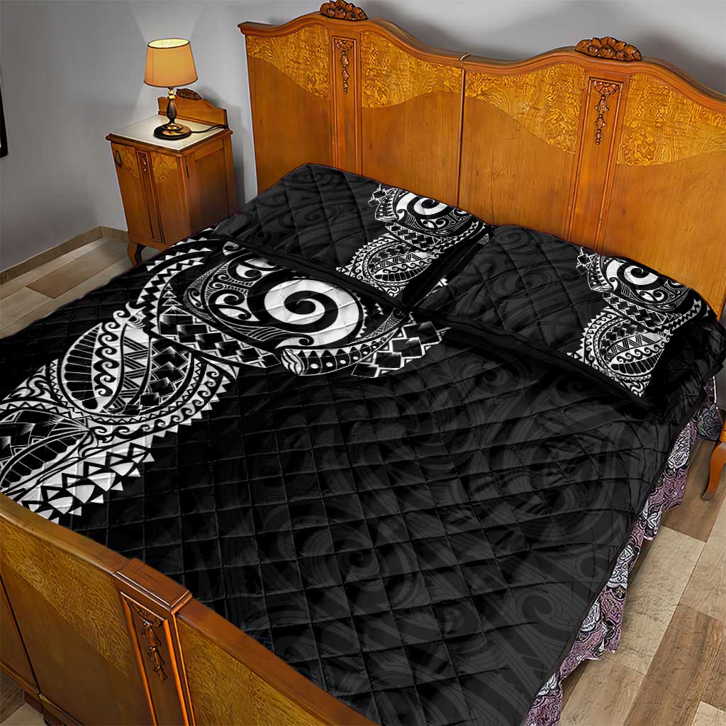 New Zealand Maori Koru Art Traditional Tattoo Quilt Bed Set Simple Style LT03 - Polynesian Pride