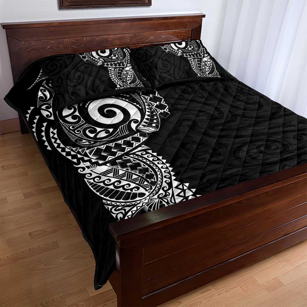New Zealand Maori Koru Art Traditional Tattoo Quilt Bed Set Simple Style LT03 - Polynesian Pride