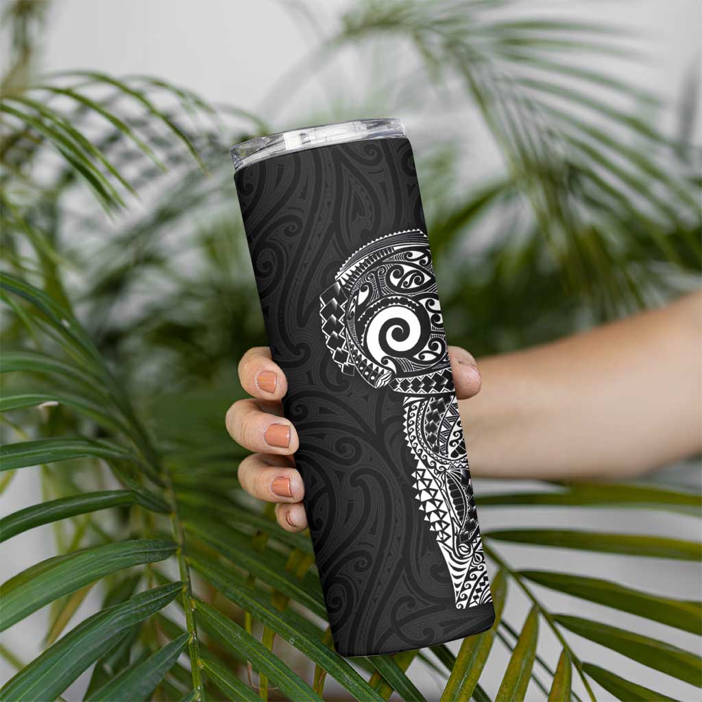 New Zealand Maori Koru Art Traditional Tattoo Skinny Tumbler Simple Style LT03 - Polynesian Pride