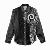 New Zealand Maori Koru Art Traditional Tattoo Women Casual Shirt Simple Style LT03 - Polynesian Pride