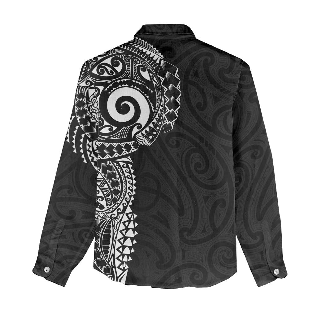New Zealand Maori Koru Art Traditional Tattoo Women Casual Shirt Simple Style LT03 - Polynesian Pride