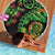 New Zealand Koru Plants and Pohutukawa Beach Blanket Maori Tattoo Pattern