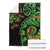 New Zealand Koru Plants and Pohutukawa Blanket Maori Tattoo Pattern