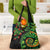 New Zealand Koru Plants and Pohutukawa Grocery Bag Maori Tattoo Pattern
