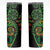 New Zealand Koru Plants and Pohutukawa Skinny Tumbler Maori Tattoo Pattern