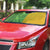 Cook Islands Language Week Auto Sun Shade Tatau Pattern and Rarotongan Alphabet - Polynesian Pride