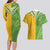 Cook Islands Language Week Couples Matching Long Sleeve Bodycon Dress and Hawaiian Shirt Tatau Pattern and Rarotongan Alphabet - Polynesian Pride