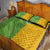 Cook Islands Language Week Quilt Bed Set Tatau Pattern and Rarotongan Alphabet - Polynesian Pride