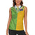 Cook Islands Language Week Women Sleeveless Polo Shirt Tatau Pattern and Rarotongan Alphabet - Polynesian Pride