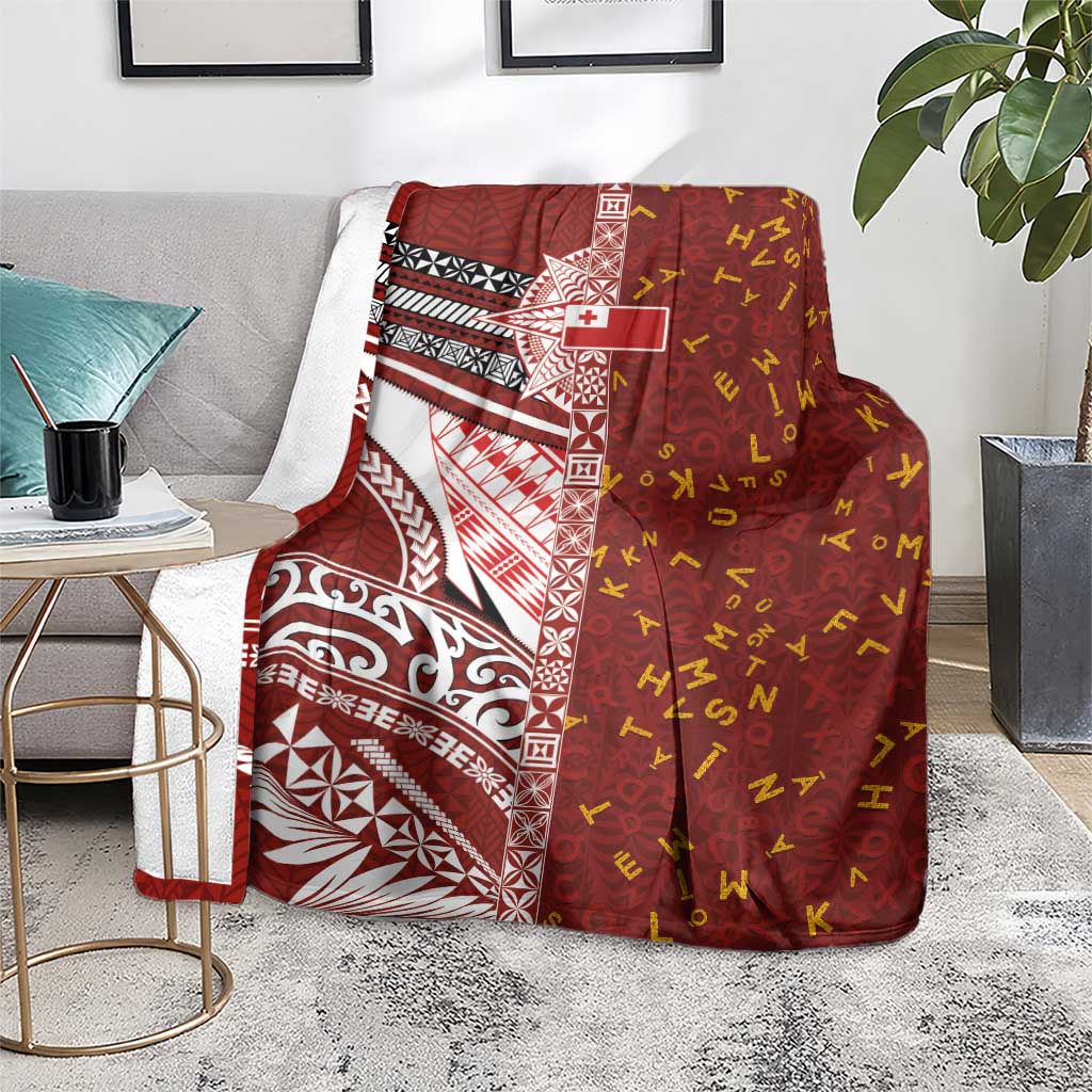 Tonga Language Week Blanket Ngatu Pattern and Tongan Alphabet - Polynesian Pride
