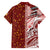 Tonga Language Week Family Matching Off The Shoulder Long Sleeve Dress and Hawaiian Shirt Ngatu Pattern and Tongan Alphabet - Polynesian Pride