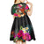 Penama Day Kid Short Sleeve Dress Proud To Be A Ni-Van Beauty Pacific Flower LT03 - Polynesian Pride