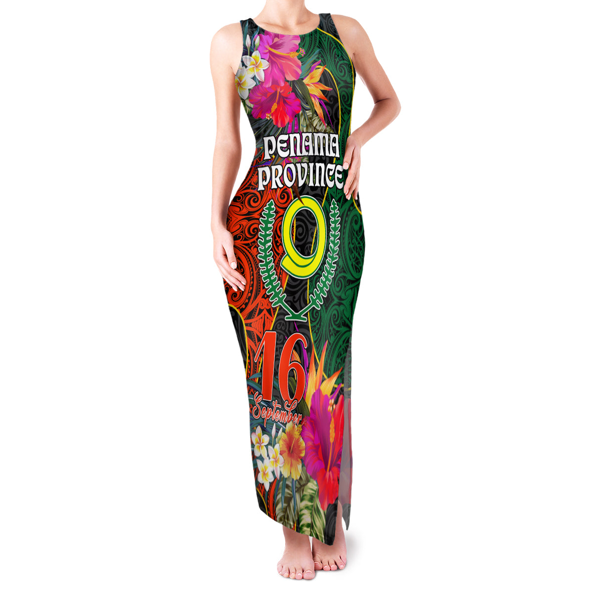 Personalised Penama Day Family Matching Tank Maxi Dress and Hawaiian Shirt Proud To Be A Ni-Van Beauty Pacific Flower LT03 - Polynesian Pride
