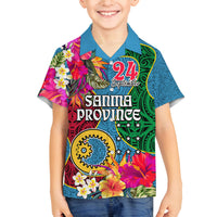 Personalised Sanma Day Kid Hawaiian Shirt Proud To Be A Ni-Van Beauty Pacific Flower LT03 - Polynesian Pride