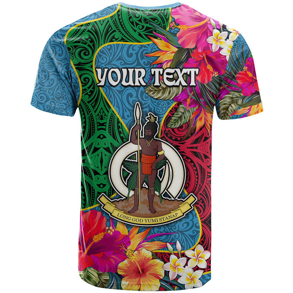 Personalised Sanma Day T Shirt Proud To Be A Ni-Van Beauty Pacific Flower LT03 - Polynesian Pride