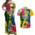 Malampa Day Couples Matching Off Shoulder Maxi Dress and Hawaiian Shirt Proud To Be A Ni-Van Beauty Pacific Flower LT03 Yellow - Polynesian Pride