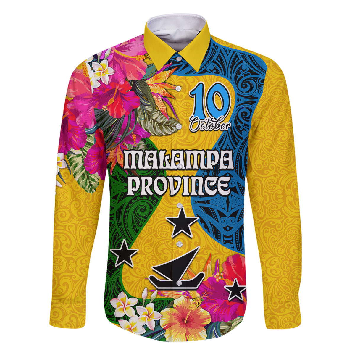 Personalised Malampa Day Family Matching Mermaid Dress and Hawaiian Shirt Proud To Be A Ni-Van Beauty Pacific Flower LT03 - Polynesian Pride