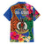 Tafea Day Family Matching Off Shoulder Short Dress and Hawaiian Shirt Proud To Be A Ni-Van Beauty Pacific Flower LT03 - Polynesian Pride