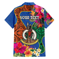 Personalised Tafea Day Family Matching Tank Maxi Dress and Hawaiian Shirt Proud To Be A Ni-Van Beauty Pacific Flower LT03 - Polynesian Pride