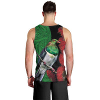 New Zealand Kereru And Pohutukawa Men Tank Top Maori Tribal Tattoo LT03 - Polynesian Pride