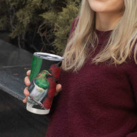 New Zealand Kereru And Pohutukawa Tumbler Cup Maori Tribal Tattoo LT03 - Polynesian Pride