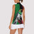 New Zealand Kereru And Pohutukawa Women Sleeveless Polo Shirt Maori Tribal Tattoo