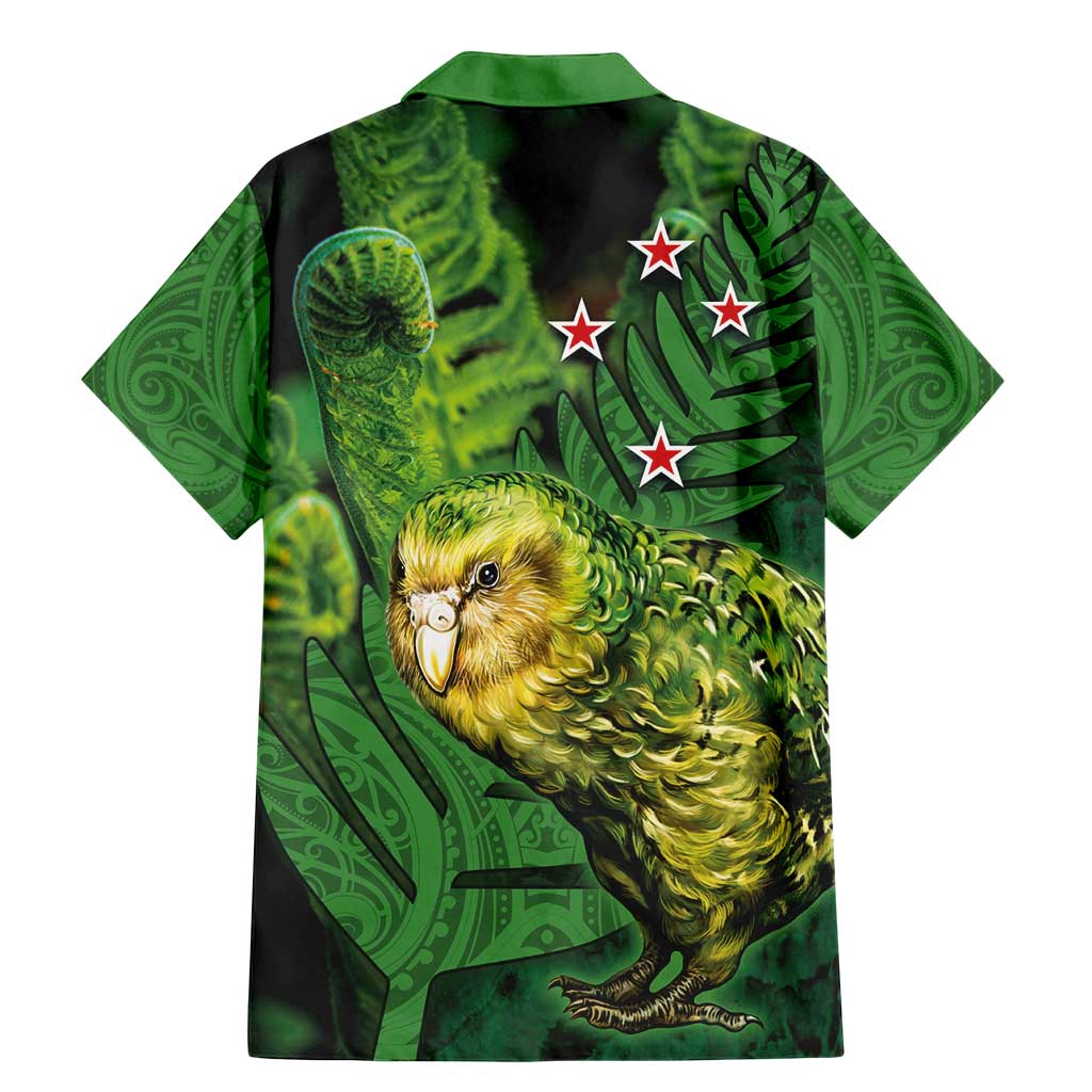 New Zealand Kkp Family Matching Mermaid Dress and Hawaiian Shirt Silver Fern with Close up of Green Fern Leaves and Maori Tattoo LT03 - Polynesian Pride