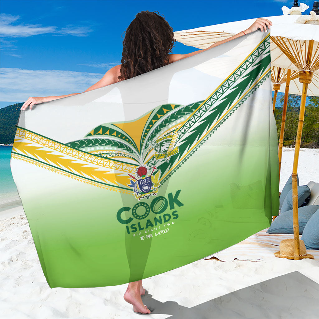 Cook Islands Rugby Sarong Six Eight Two to The World - Tatau Tribal Motif LT03 One Size 44 x 66 inches Multicolor - Polynesian Pride