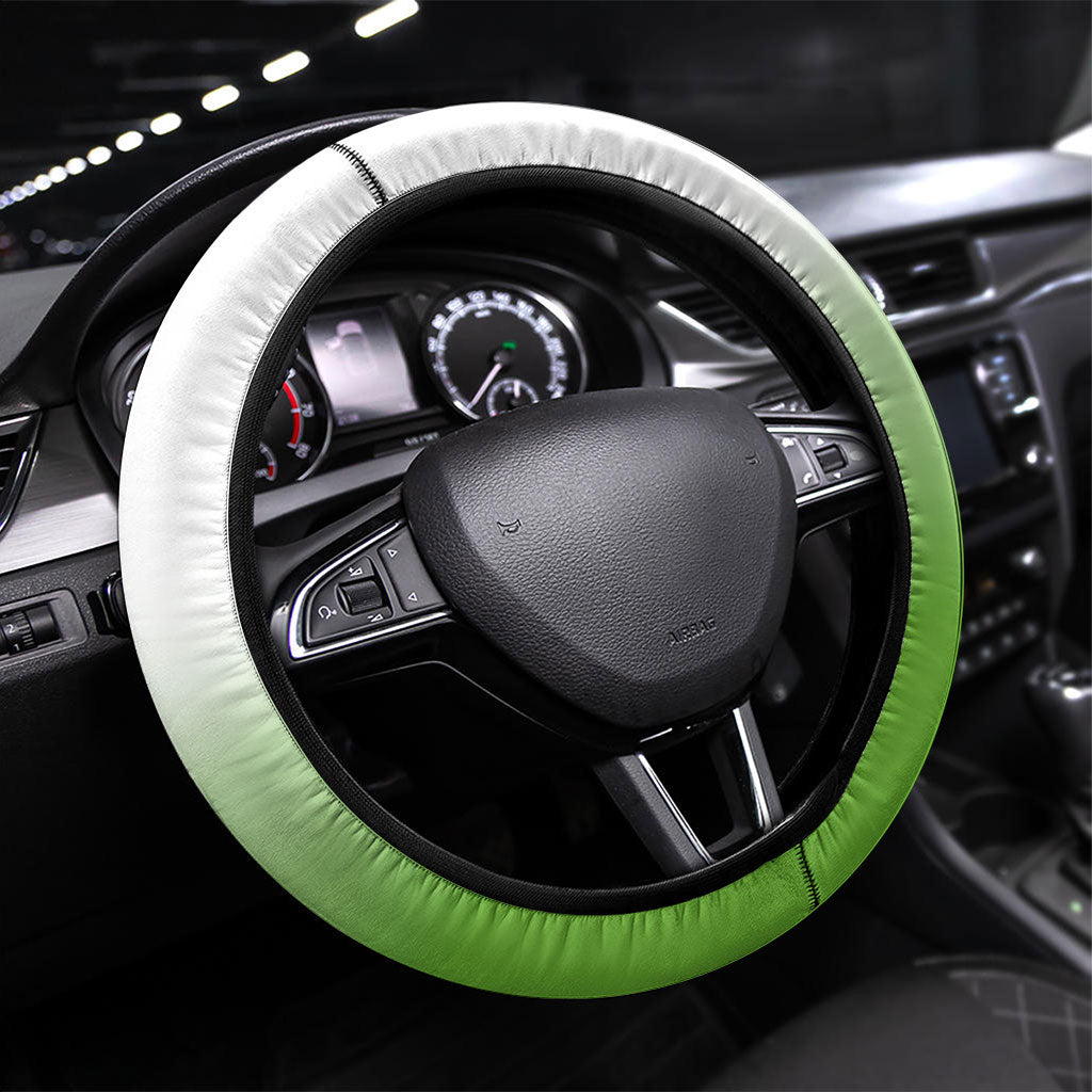 Cook Islands Rugby Steering Wheel Cover Six Eight Two to The World - Tatau Tribal Motif