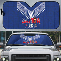 Samoa Rugby Auto Sun Shade Six Eight Five to The World - Pacific Motif LT03 Multicolor - Polynesian Pride