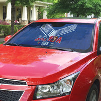 Samoa Rugby Auto Sun Shade Six Eight Five to The World - Pacific Motif LT03 - Polynesian Pride