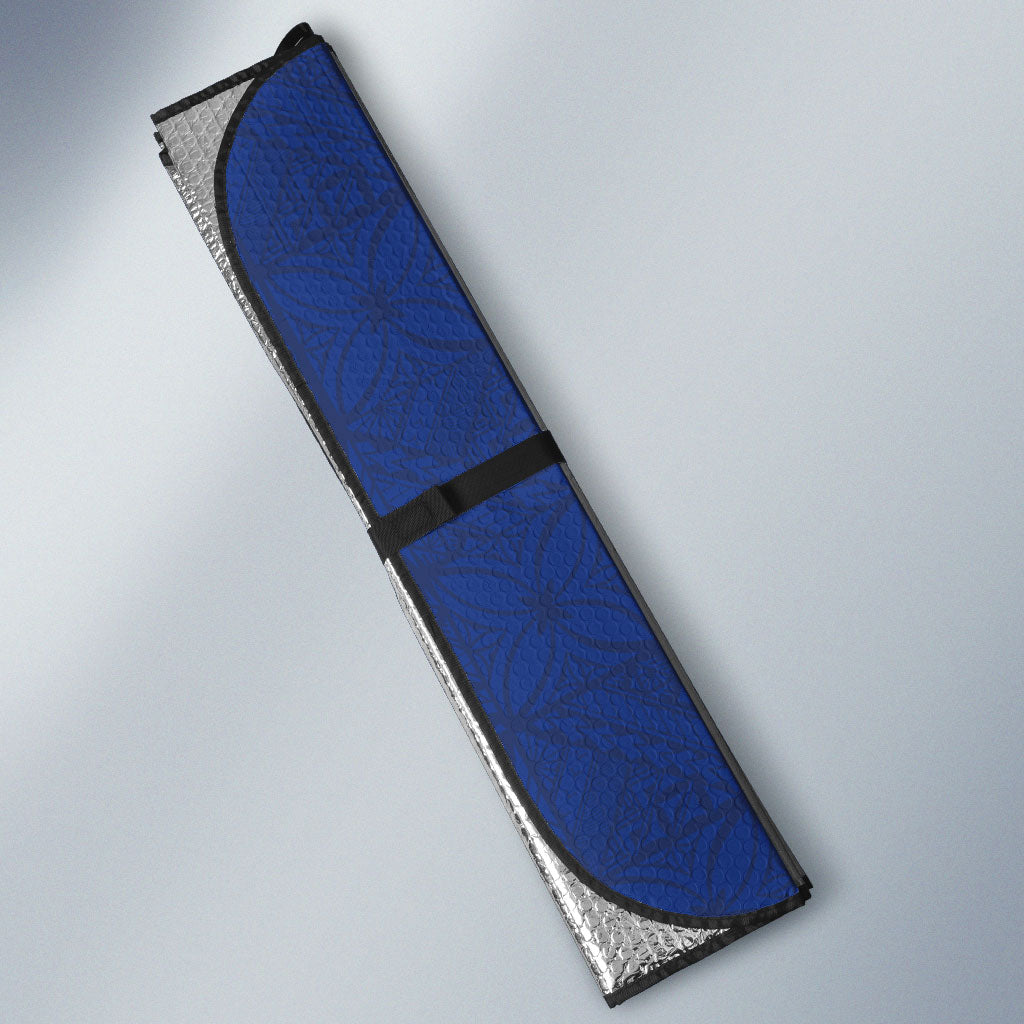 Samoa Rugby Auto Sun Shade Six Eight Five to The World - Pacific Motif LT03 - Polynesian Pride