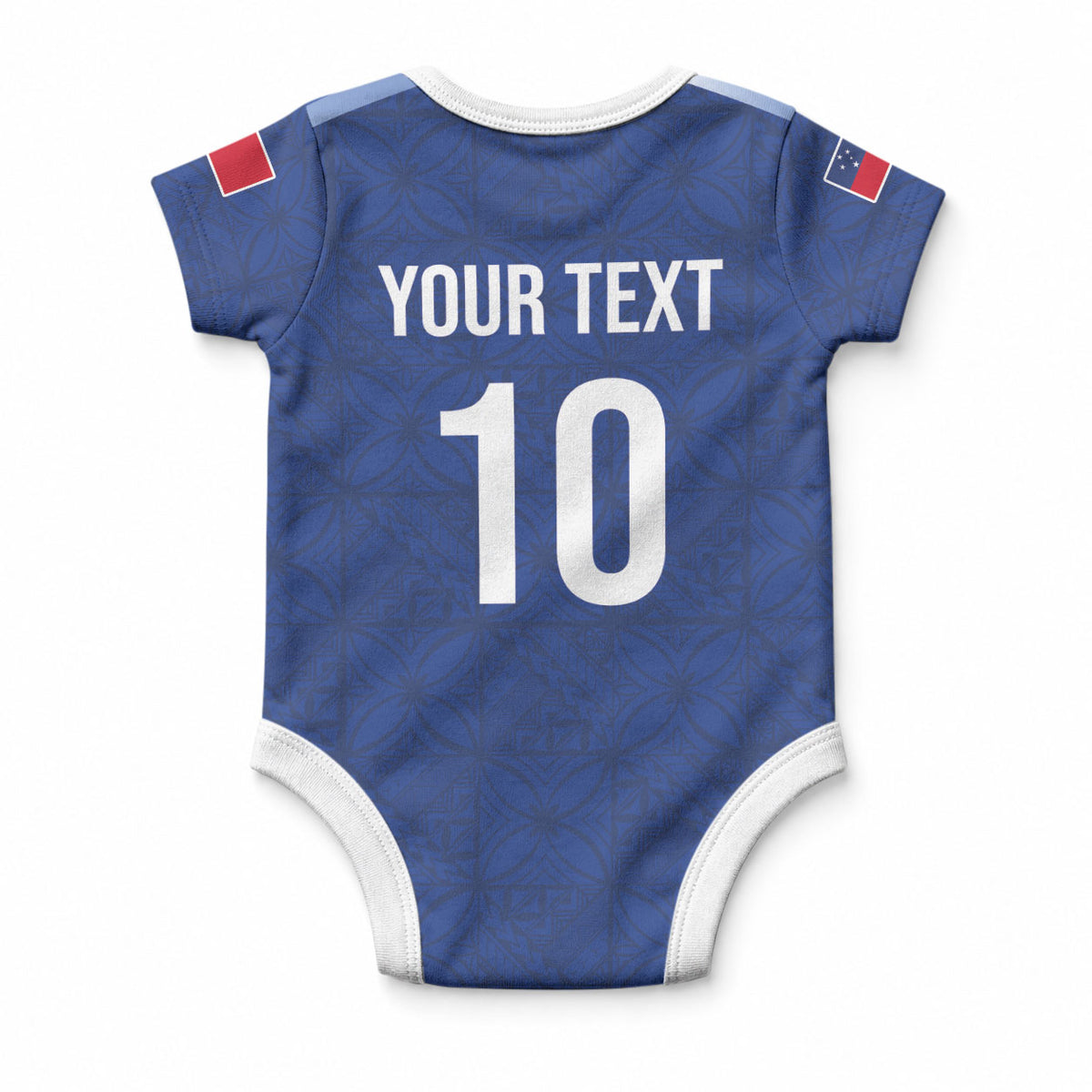 Samoa Rugby Custom Baby Onesie Six Eight Five to The World - Pacific Motif LT03 - Polynesian Pride