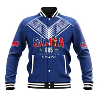 Samoa Rugby Custom Baseball Jacket Six Eight Five to The World - Pacific Motif LT03 Unisex Multicolor - Polynesian Pride