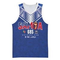 Samoa Rugby Custom Basketball Jersey Six Eight Five to The World - Pacific Motif LT03 Unisex Multicolor - Polynesian Pride