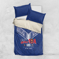 Samoa Rugby Bedding Set Six Eight Five to The World - Pacific Motif LT03 US Twin 172cm x 218cm Multicolor - Polynesian Pride