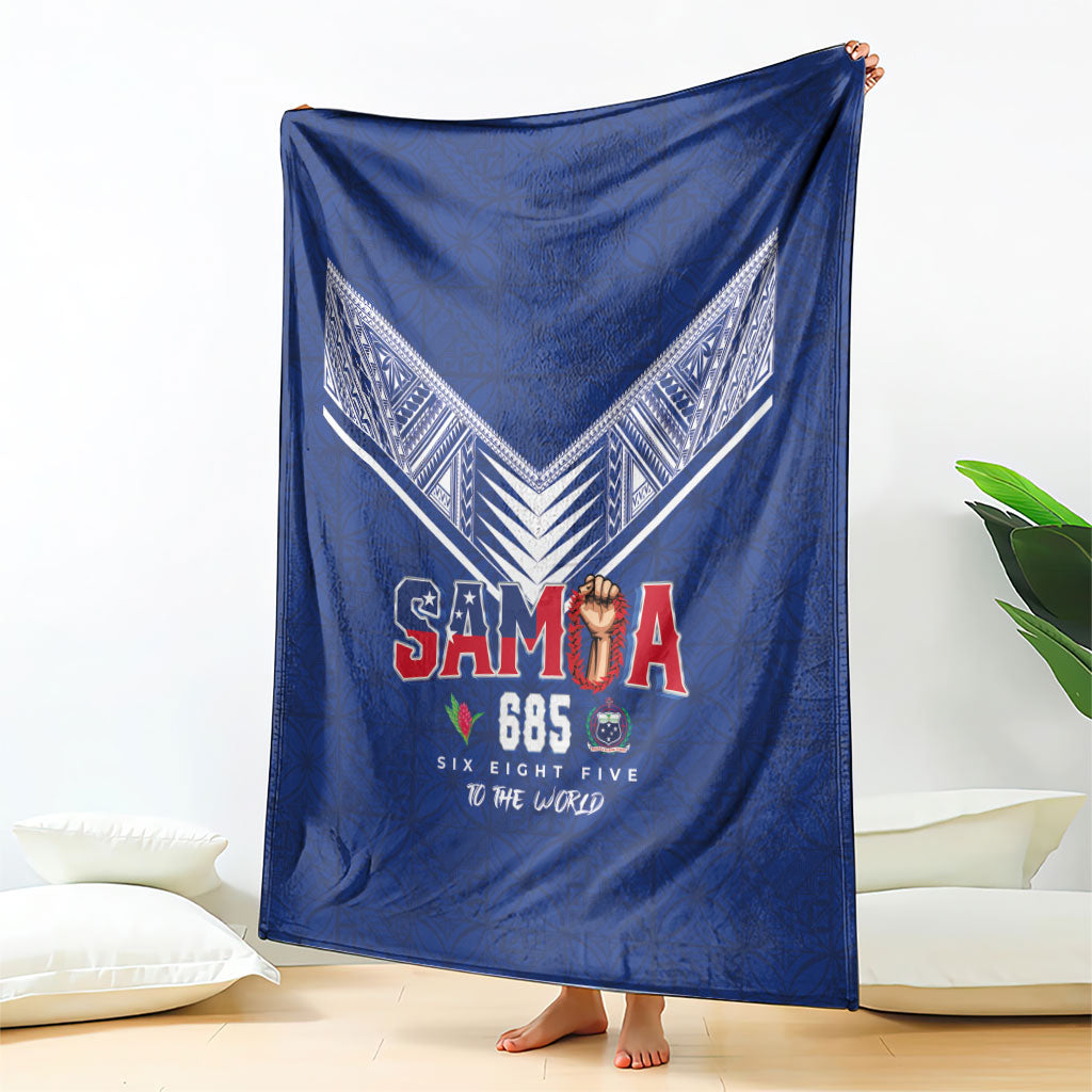 Samoa Rugby Blanket Six Eight Five to The World - Pacific Motif LT03 - Polynesian Pride