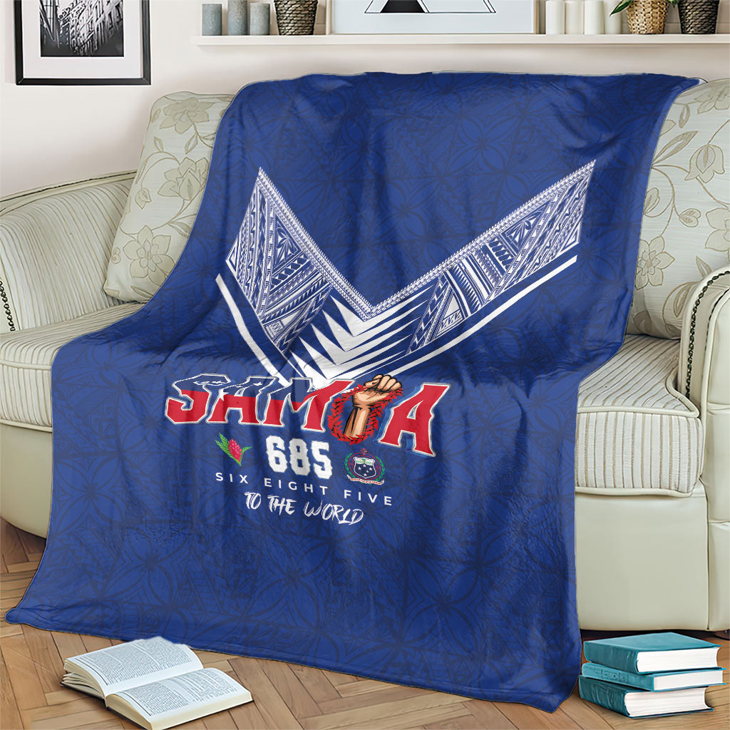 Samoa Rugby Blanket Six Eight Five to The World - Pacific Motif LT03 - Polynesian Pride