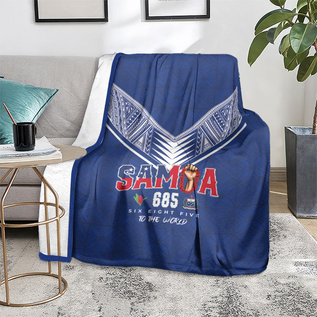 Samoa Rugby Blanket Six Eight Five to The World - Pacific Motif LT03 - Polynesian Pride