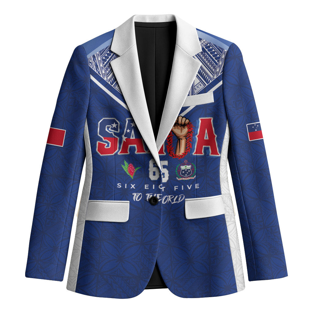 Samoa Rugby Custom Blazer Six Eight Five to The World - Pacific Motif LT03 Unisex Multicolor - Polynesian Pride
