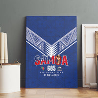Samoa Rugby Canvas Wall Art Six Eight Five to The World - Pacific Motif LT03 - Polynesian Pride