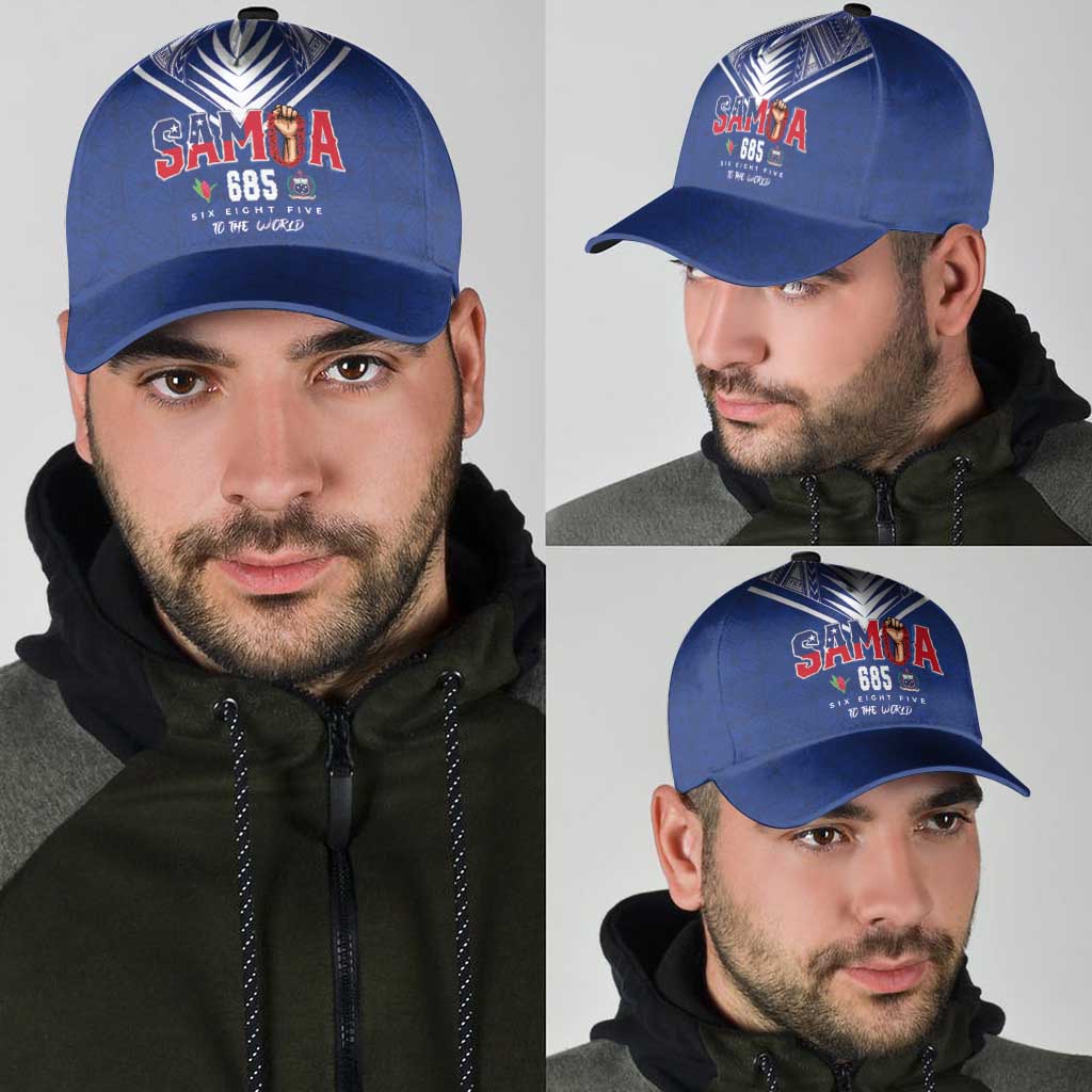 Samoa Rugby Classic Cap Six Eight Five to The World - Pacific Motif LT03 - Polynesian Pride