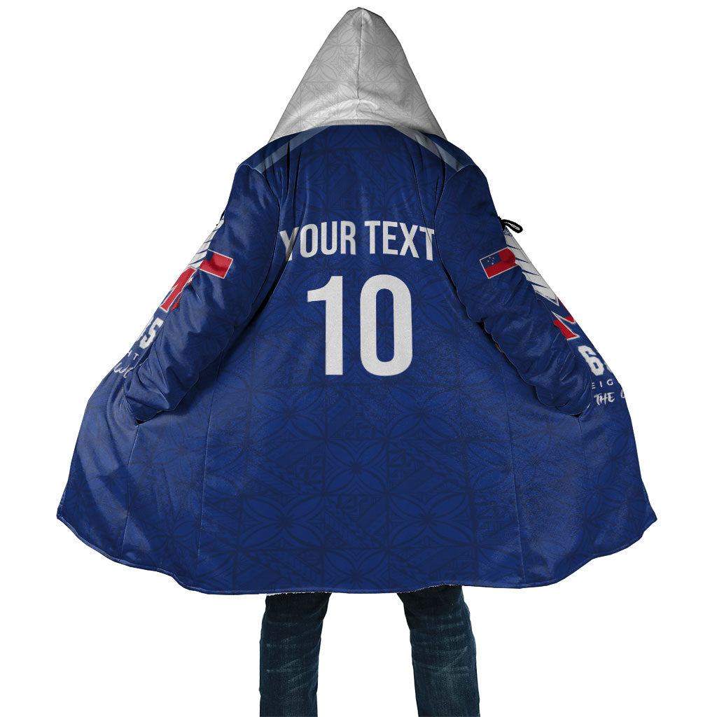 Samoa Rugby Custom Cloak Six Eight Five to The World - Pacific Motif LT03 Unisex Multicolor - Polynesian Pride
