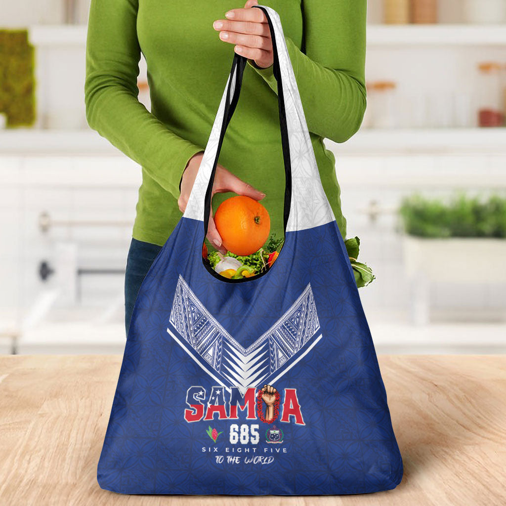 Samoa Rugby Grocery Bag Six Eight Five to The World - Pacific Motif LT03 - Polynesian Pride
