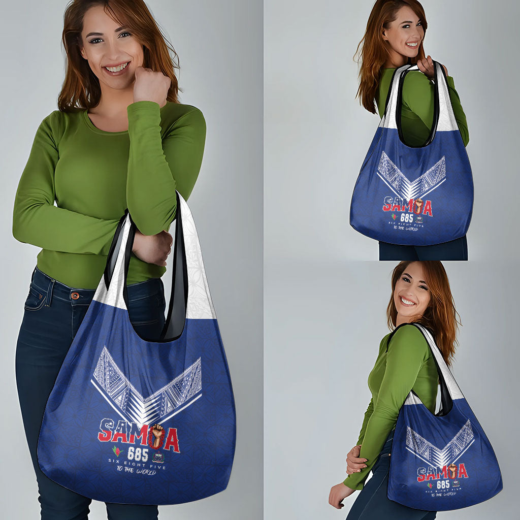 Samoa Rugby Grocery Bag Six Eight Five to The World - Pacific Motif LT03 - Polynesian Pride