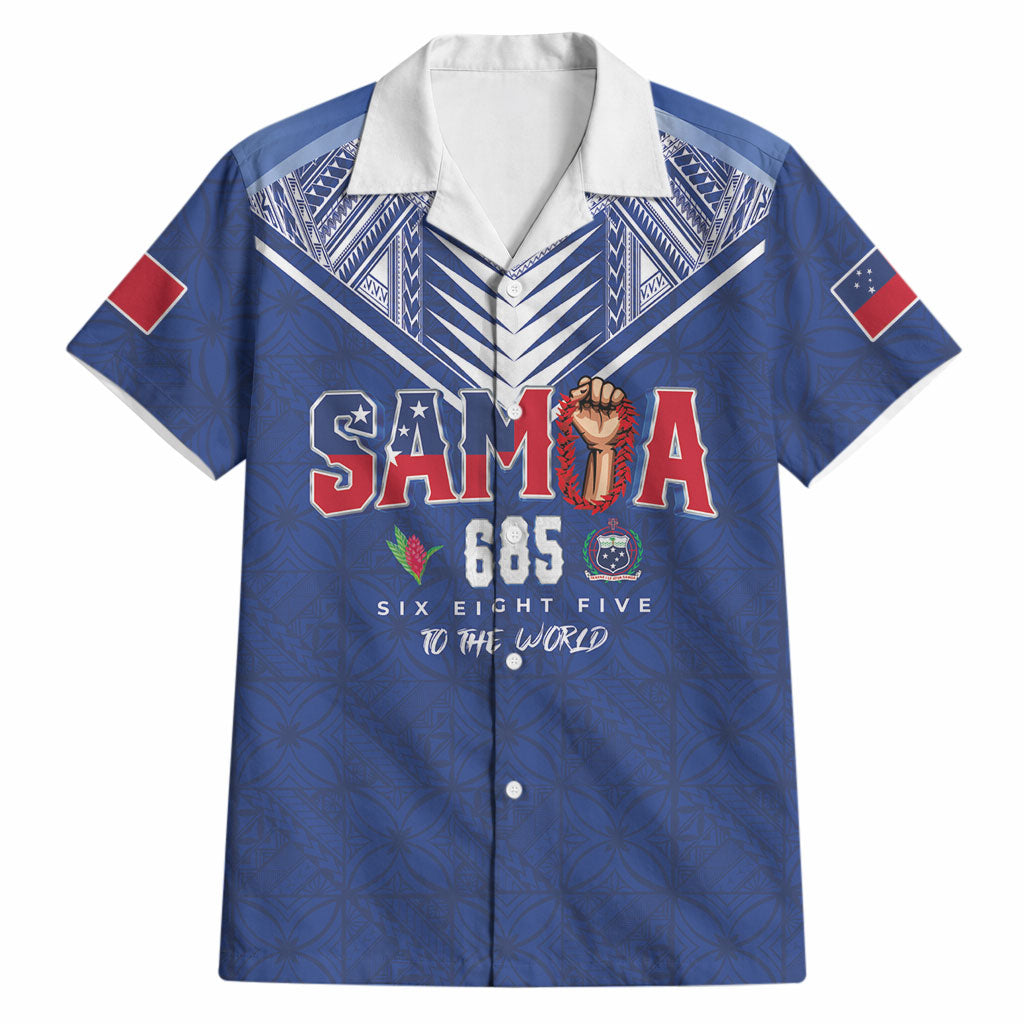 Samoa Rugby Custom Hawaiian Shirt Six Eight Five to The World - Pacific Motif LT03 Multicolor - Polynesian Pride