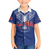 Samoa Rugby Custom Kid Hawaiian Shirt Six Eight Five to The World - Pacific Motif LT03 Kid Multicolor - Polynesian Pride