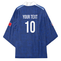 Samoa Rugby Custom Kimono Six Eight Five to The World - Pacific Motif LT03 - Polynesian Pride