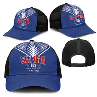 Samoa Rugby Mesh Trucker Cap Six Eight Five to The World - Pacific Motif LT03 - Polynesian Pride